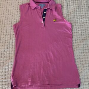 Masters Purple Polo Shirt with Embroidered Logo